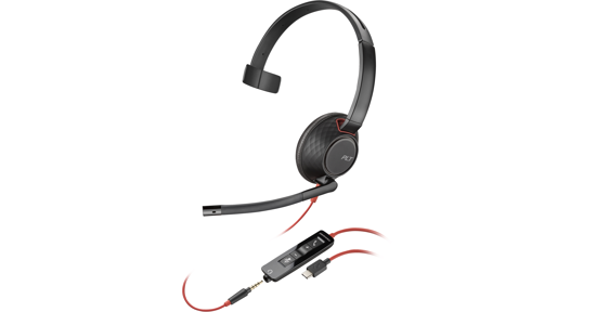 HP 805H4A6 hoofdtelefoon/headset Bedraad Hoofdband Kantoor/callcenter USB Type-C Zwart