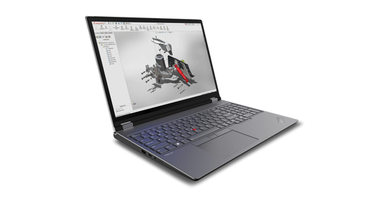 Lenovo ThinkPad P16 Mobiel werkstation 40,6 cm (16") WUXGA Intel® Core™ i7 i7-13700HX 16 GB DDR5-SDRAM 512 GB SSD NVIDIA RTX A1000 Wi-Fi 6E (802.11ax) Windows 11 Pro Grijs, Zwart