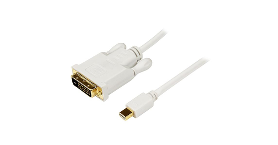 Startech 1,8 m lange Mini DisplayPort-naar-DVI-adapterconverterkabel Mini DP-naar-DVI 1920x1200 wit