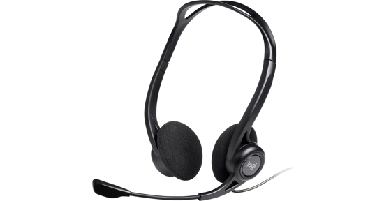 Logitech 960 Headset Bedraad Hoofdband Oproepen/muziek USB Type-A Zwart