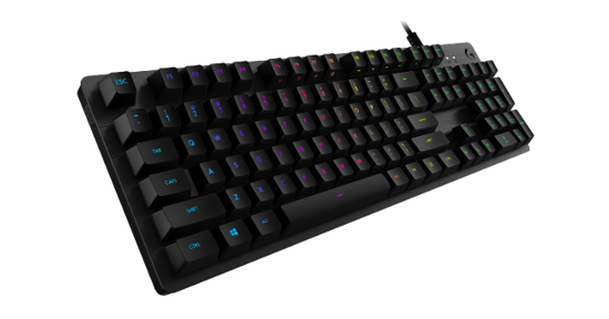 Logitech G512 CARBON LIGHTSYNC RGB Mechanical Gaming Keyboard with GX Brown switches toetsenbord USB QWERTZ Zwitsers Koolstof