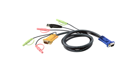 ATEN 5M USB KVM Kabel met 3 in 1 SPHD en Geluid