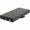 Startech 8 Port Seriële USB Hub naar RS-232/422/485 Adapter, Industriële USB 2.0 naar DB9 Serial Converter Hub, IP30 Rated, Din Rail Monteerbare Metalen Seriële Hub, 15 kV ESD Bescherming