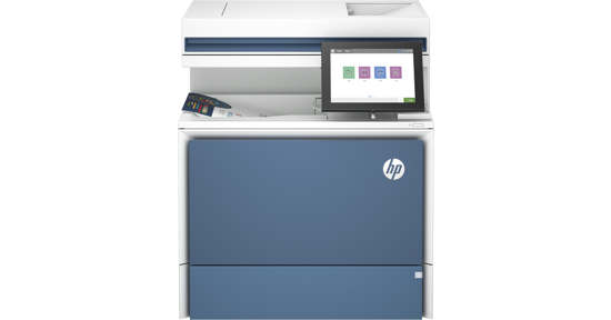 HP LaserJet Color Enterprise MFP 5800dn printer, Afdrukken, kopiëren, scannen, faxen (optie), Automatische documentinvoer; optionele high-capacity laden; Touchscreen; TerraJet-cartridge