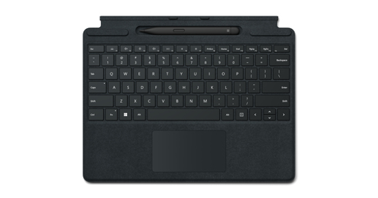 Microsoft Surface Pro Signature Keyboard with Slim Pen 2 AZERTY Belgisch  Cover port Zwart