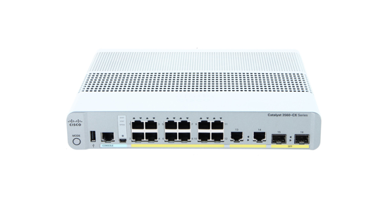 Cisco Catalyst WS-C3560CX-12TC-S netwerk-switch Managed L2/L3 Gigabit Ethernet (10/100/1000) Grijs, Wit