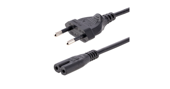 Startech 3m Laptop Stroomkabel, EU Plug naar C7, 2.5A 250V, 18AWG, Laptop Vervangkabel, Printer Voedingkabel, Laptop Lader Kabel / Laadkabel, UL-Listed