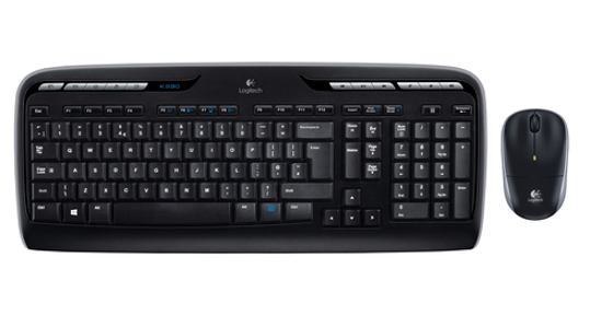 Logitech Wireless Combo MK330 toetsenbord Inclusief muis USB QWERTY US International Zwart