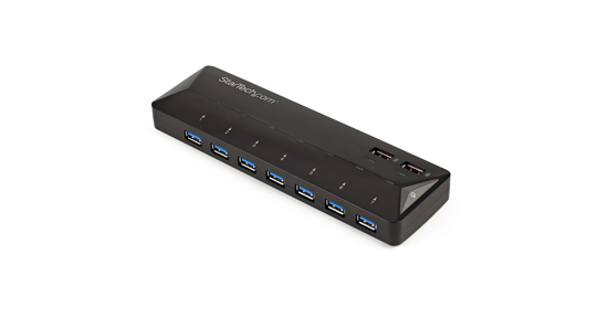 Startech 7-Poorts USB 3.0 Hub met specifieke oplaadpoorten - 5Gbps - 2 x 2.4A poorten