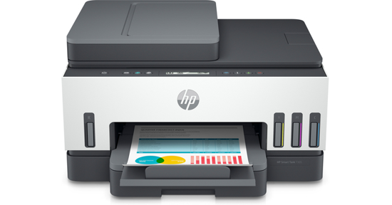 HP Smart Tank 7305 All-in-One, Kleur, Printer voor Thuis en thuiskantoor, Printen, scannen, kopiëren, automatische documentinvoer, draadloos, Invoer voor 35 vel; Scans naar pdf; Dubbelzijdig printen