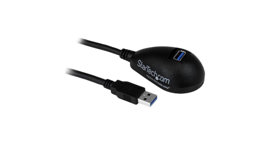 Startech 1,5 m zwarte Desktop SuperSpeed USB 3.0 verlengkabel A naar A M/F