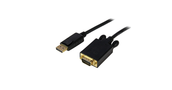 Startech 1,8 m DisplayPort naar VGA adapter converter kabel DP naar VGA 1920x1200 zwart