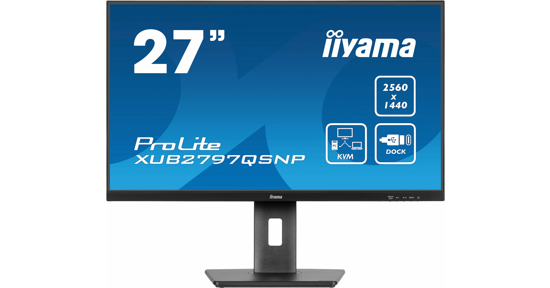 iiyama ProLite XUB2797QSNP-B1 computer monitor 68,6 cm (27") 2560 x 1440 Pixels Wide Quad HD LED Zwart