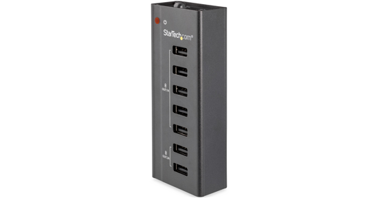 Startech 7 poorts USB oplaadstation met 5x 1A poorten en 2x 2A poorten