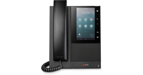 POLY CCX 505 Business Media Phone met ondersteuning voor Open SIP en PoE