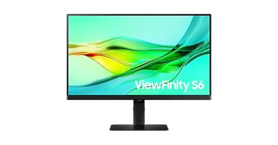 Samsung ViewFinity S6 S60UD computer monitor 61 cm (24") 2560 x 1440 Pixels Quad HD LED Zwart