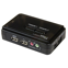 Startech 2-poort USB KVM-switch Zwart met Audio en Bekabeling