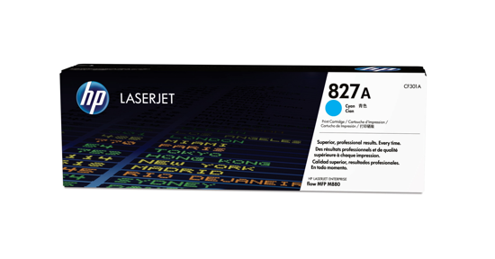 HP 827A originele cyaan LaserJet tonercartridge