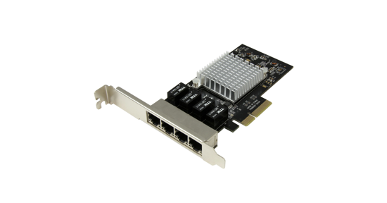 Startech 4 poorts gigabit ethernet netwerkkaart PCI Express Intel 1350 NIC