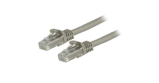 Startech CAT6 kabel patchkabel snagless RJ45 connectors koperdraad ETL 1,5 m grijs