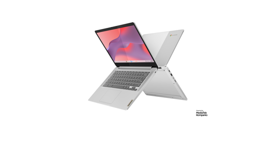 Lenovo IdeaPad Slim 3 Chrome 14M868 Chromebook 35,6 cm (14") Full HD MediaTek Kompanio 520 8 GB LPDDR4x-SDRAM 128 GB eMMC Wi-Fi 6 (802.11ax) ChromeOS Grijs