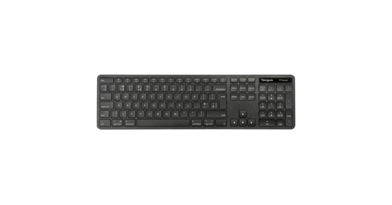 Targus AKB873UK toetsenbord Universeel RF-draadloos + Bluetooth QWERTY Brits Engels Zwart