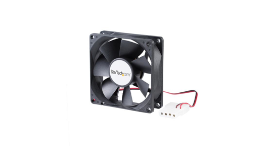 Startech 80x25mm Ventilator voor Computerbehuizing met Dubbele Kogellagers en LP4 Connector