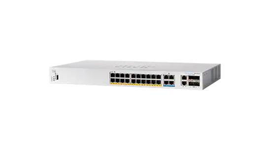 Cisco CBS350 Managed L3 Gigabit Ethernet (10/100/1000) Power over Ethernet (PoE) 1U Zwart, Grijs