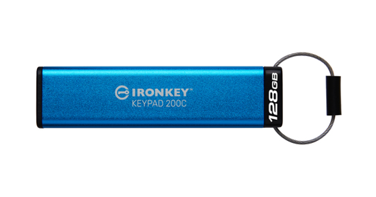 Kingston IronKey 128GB USB-C Keypad 200C, FIPS 140-3 Lvl 3 (aangevraagd) AES-256