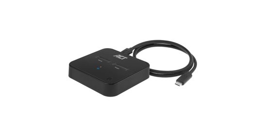 ACT AC1502 basisstation voor opslagstations USB 3.2 Gen 2 (3.1 Gen 2) Type-C Zwart