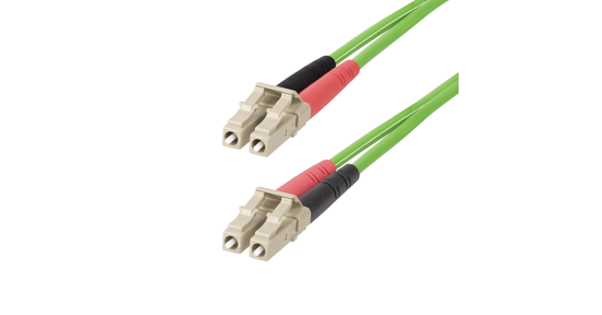 Startech 5m LC naar LC (UPC) OM5 Multimode Glasvezelkabel, 50/125µm Duplex LOMMF/VCSEL Zipcord Fiber, 40G/100G Netwerken, Buigbestendig, Low Insertion Loss, LSZH Fiber Patchkabel