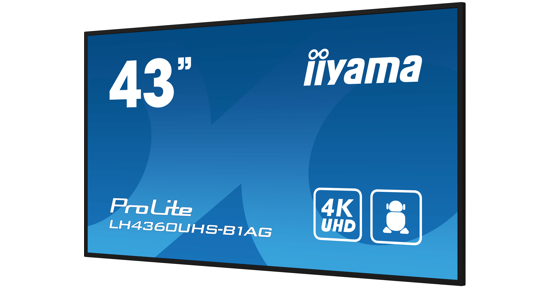 iiyama PROLITE Digitaal A-kaart 108 cm (42.5") LED Wifi 500 cd/m² 4K Ultra HD Zwart Type processor Android 11 24/7