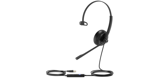 Yealink UH34 Mono Teams Headset Bedraad Hoofdband Kantoor/callcenter USB Type-A Zwart