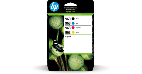 HP 963 4-pack originele inktcartridges zwart/cyaan/magenta/geel