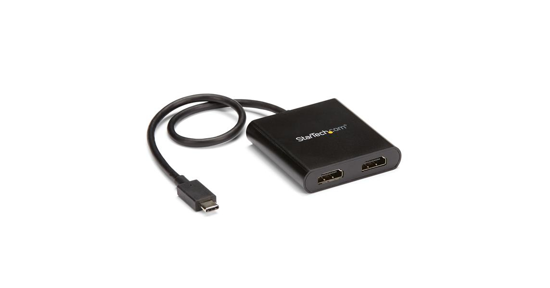 Startech USB-C naar HDMI multi-monitor splitter 2-poorts MST Hub