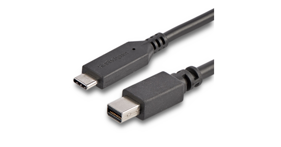 Startech 1,8 m USB-C naar Mini DisplayPort-kabel 4K 60Hz zwart