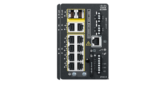 Cisco Catalyst IE3105 Managed L2 Gigabit Ethernet (10/100/1000) Zwart