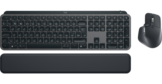 Logitech MX Keys S Combo toetsenbord Inclusief muis RF-draadloos + Bluetooth QWERTY Brits Engels Grafiet