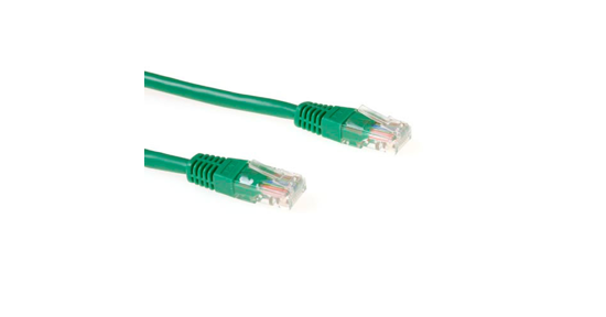 ACT Groene 3 meter UTP CAT6 patchkabel met RJ45 connectoren