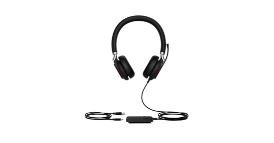 Yealink UH38 Headset Bedraad en draadloos Hoofdband Oproepen/muziek USB Type-A Bluetooth Zwart