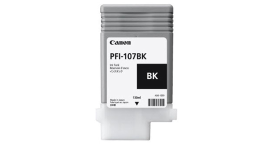 Canon PFI-107BK inktcartridge 1 stuk(s) Origineel Zwart