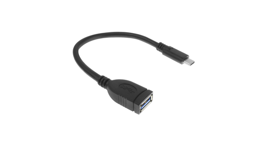 ACT AC7340 USB-kabel 0,2 m USB 3.2 Gen 1 (3.1 Gen 1) USB C USB A Zwart