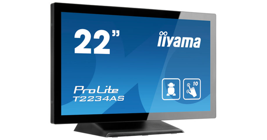 iiyama ProLite T2234AS-B1 computer monitor 54,6 cm (21.5") 1920 x 1080 Pixels Full HD Touchscreen Multi-gebruiker Zwart