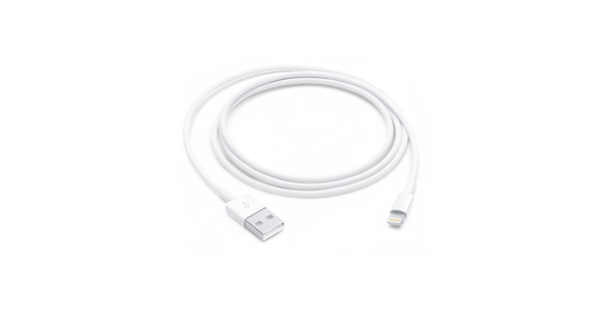 Apple MUQW3ZM/A Lightning-kabel 1 m Wit