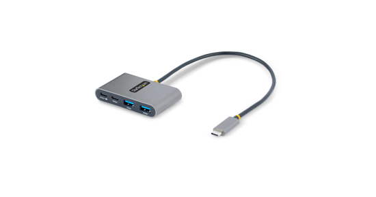 Startech 4-Port USB-C Hub met 100W Power Delivery Pass-Through, 2x USB-A + 2x USB-C, 5Gbps, 30cm Kabel, Compacte Laptop/Desktop USB Type-C naar USB-A/C Hub