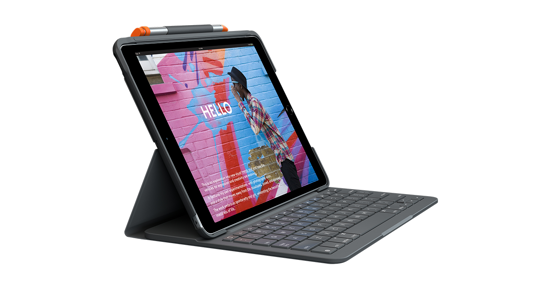 Logitech Slim Folio Grafiet Bluetooth QWERTZ Duits