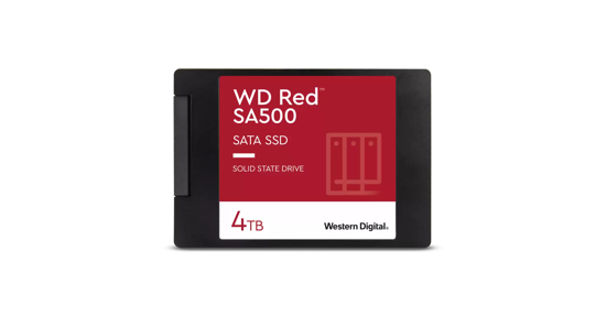 Western Digital Red WDS400T2R0A internal solid state drive 2.5" 4 TB SATA III 3D NAND