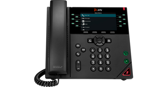 HP VVX 450 12-lijns IP-telefoon met PoE-ondersteuning