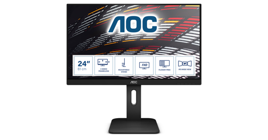 AOC P1 X24P1 computer monitor 61 cm (24") 1920 x 1200 Pixels WUXGA LED Zwart