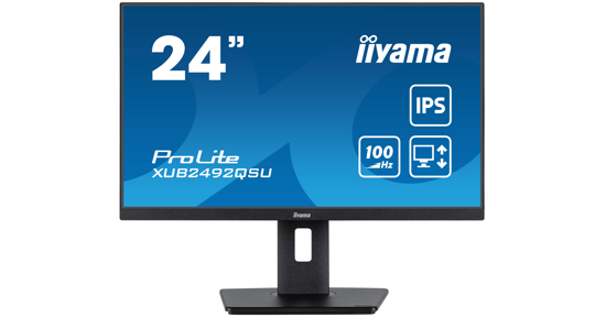 iiyama ProLite XUB2492QSU-B1 computer monitor 60,5 cm (23.8") 2560 x 1440 Pixels Wide Quad HD LED Zwart